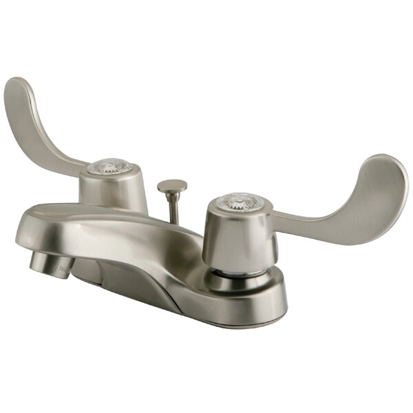 4" Centerset Bathroom Faucet, Brushed Nickel